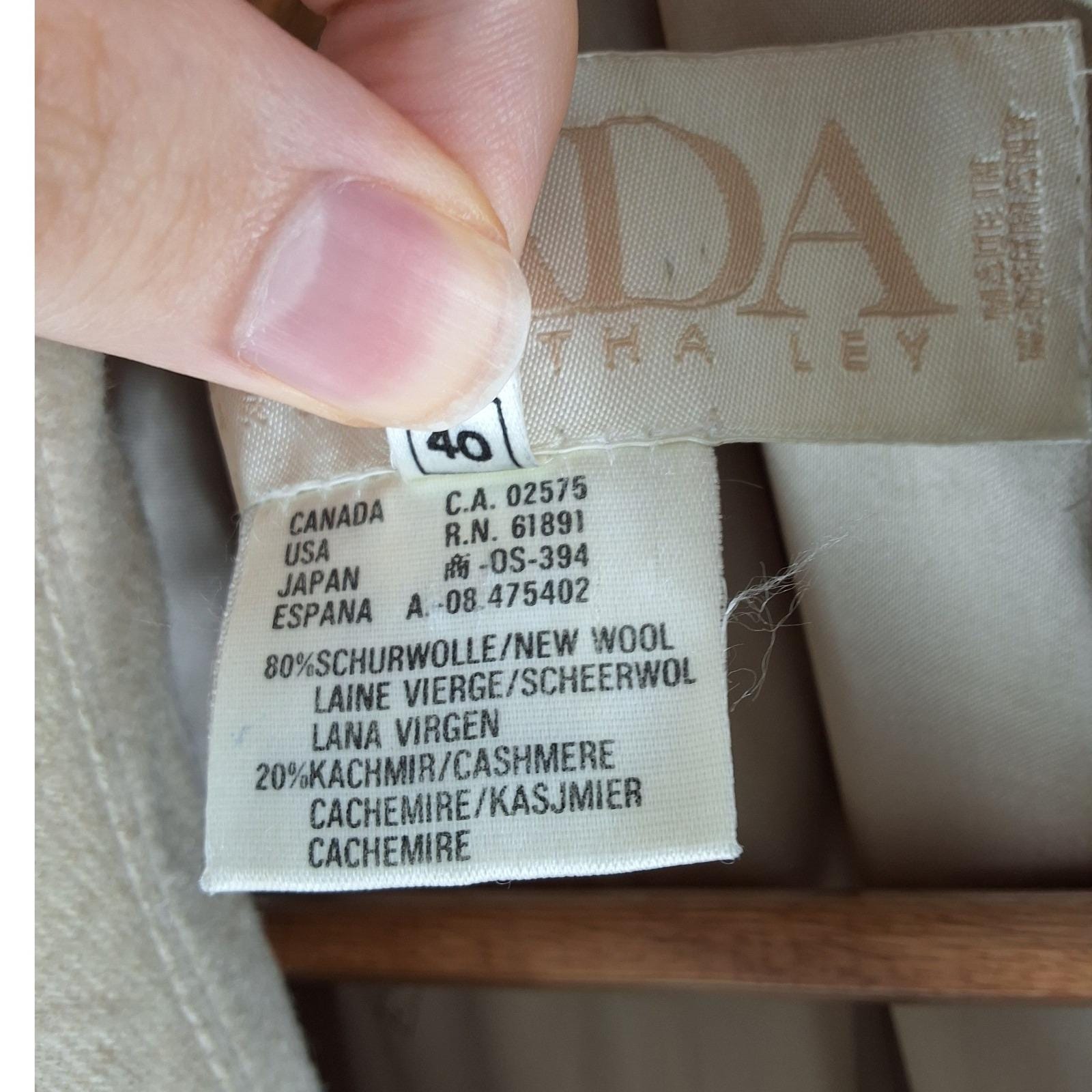 Escada Margaretha Ley Vintage Wool Cashmere Double Breasted Blazer 40 - View 6