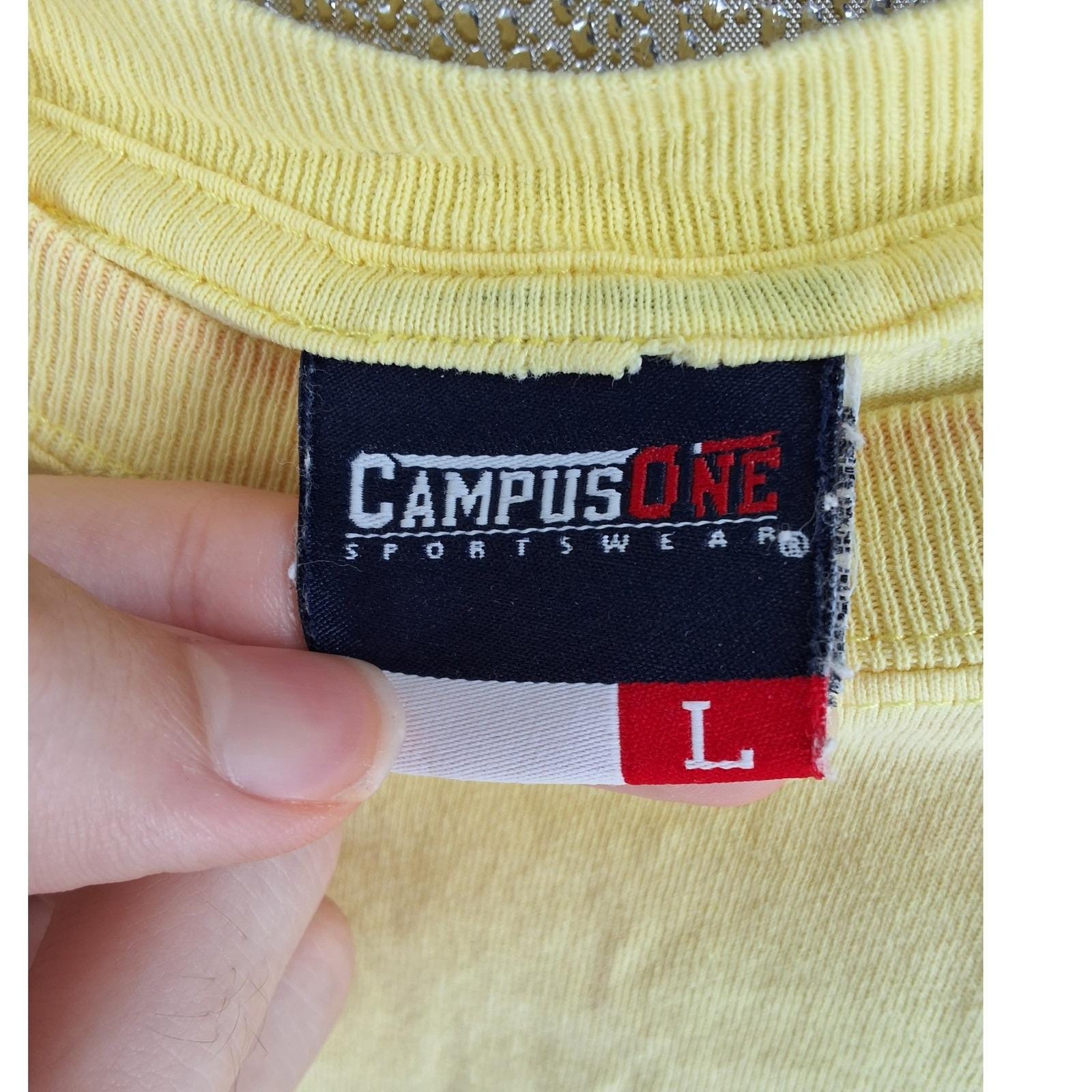 Vintage Campus One University of Oregon Ducks T-Shirt Yellow Large Go Ducks