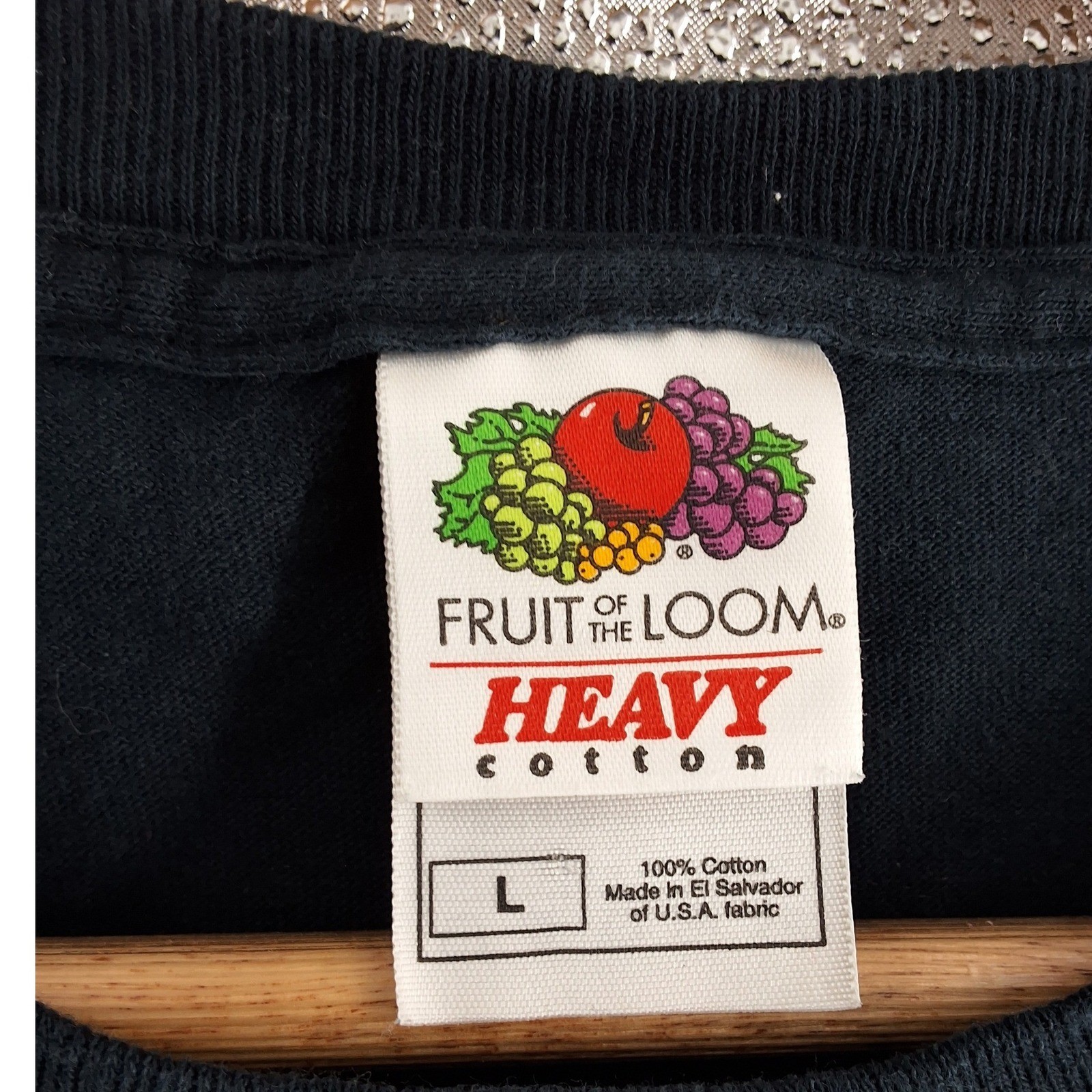 Oregon Graphic T-Shirt Mens Large Black Heavy Cotton Crew Neck