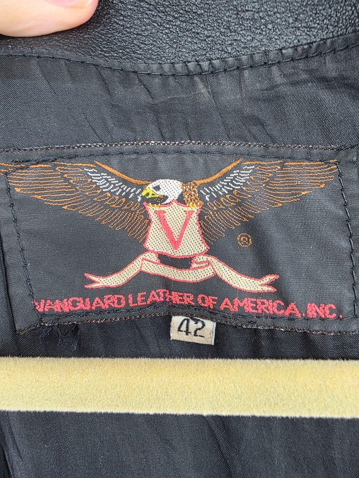 Harley-Davidson Vanguard Leather Vest Size 42 Black Mens Western Style - View 3