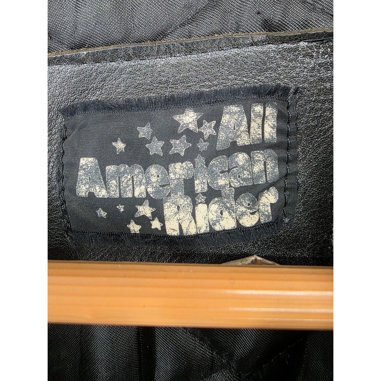 All American Rider Womens Black Leather Fringe Jacket Size 10 - View 3