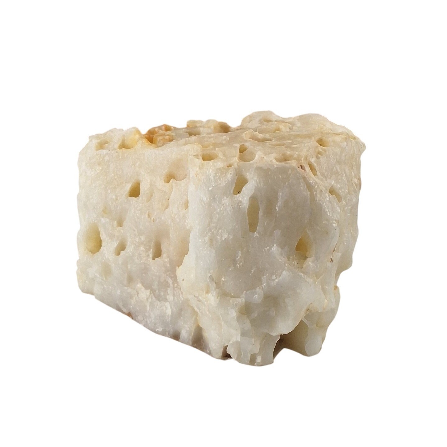 Natural Stone Candle Holder Organic Porous White Mineral Specimen - View 4