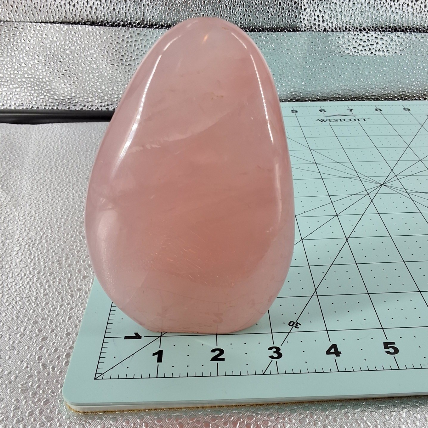 Polished Rose Quartz Freeform Crystal Standing Stone Pink Natural Specimen 5"