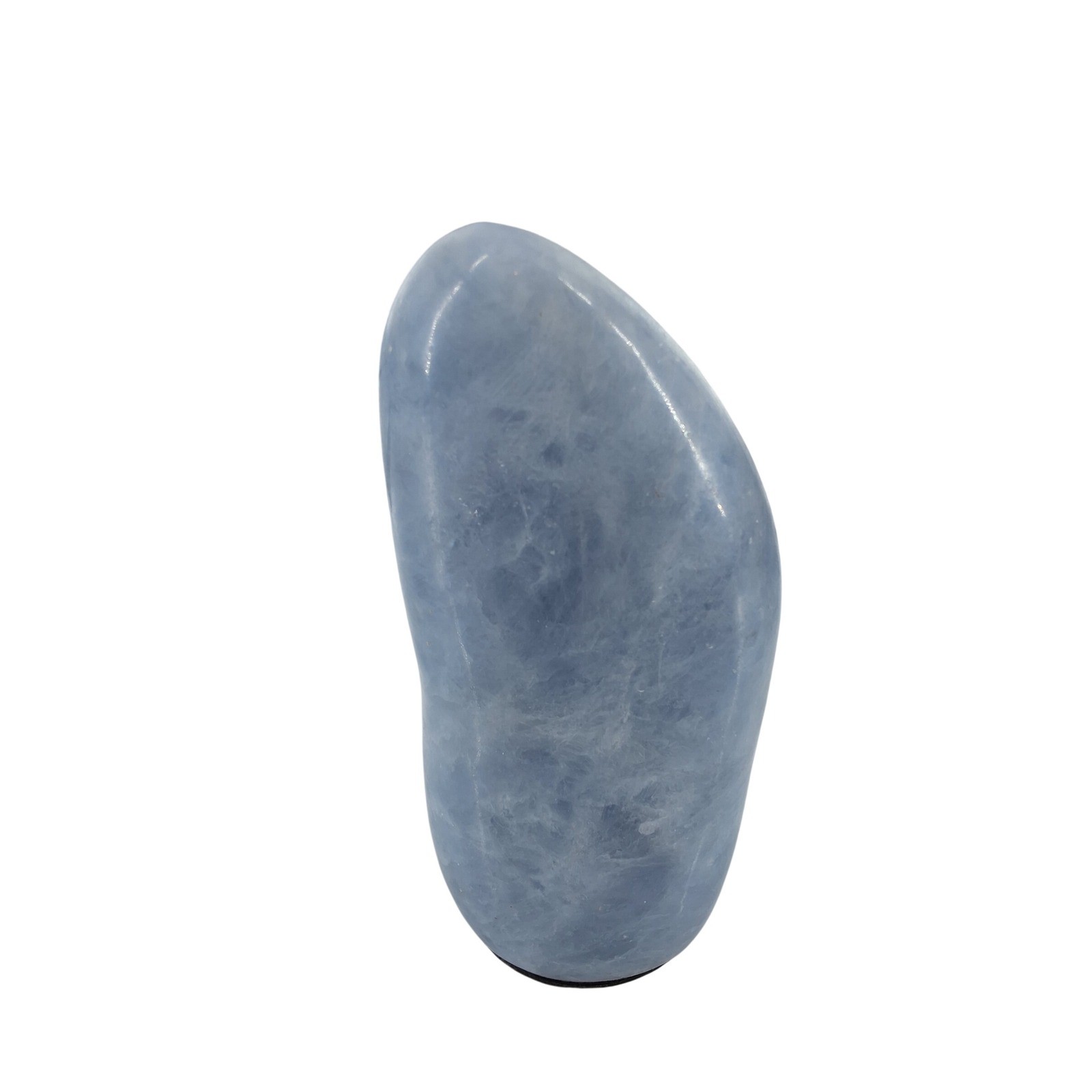 Polished Blue Calcite Freeform Crystal Specimen Large Calming Stone Decor - View 4