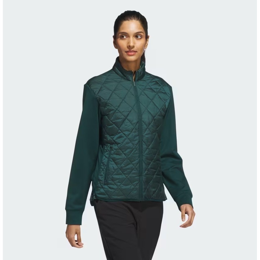 Adidas Ultimate365 Hybrid Quilted Puffer Jacket Aurora Ivy Green Mt Shasta XL - View 9