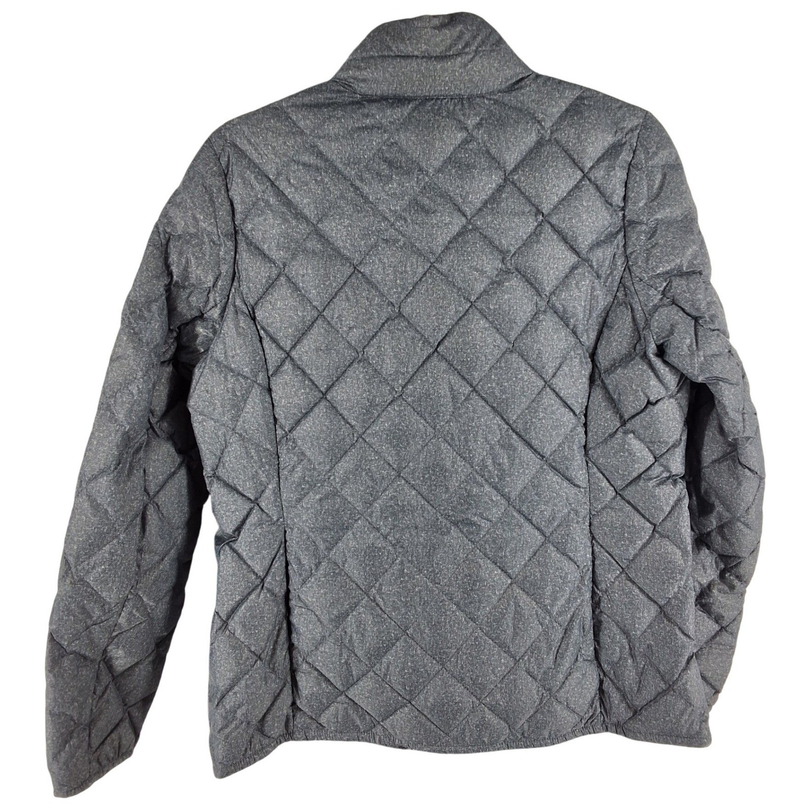 32 Degrees Heat Women Grey Quilted Down Puffer Jacket Space Dye Medium