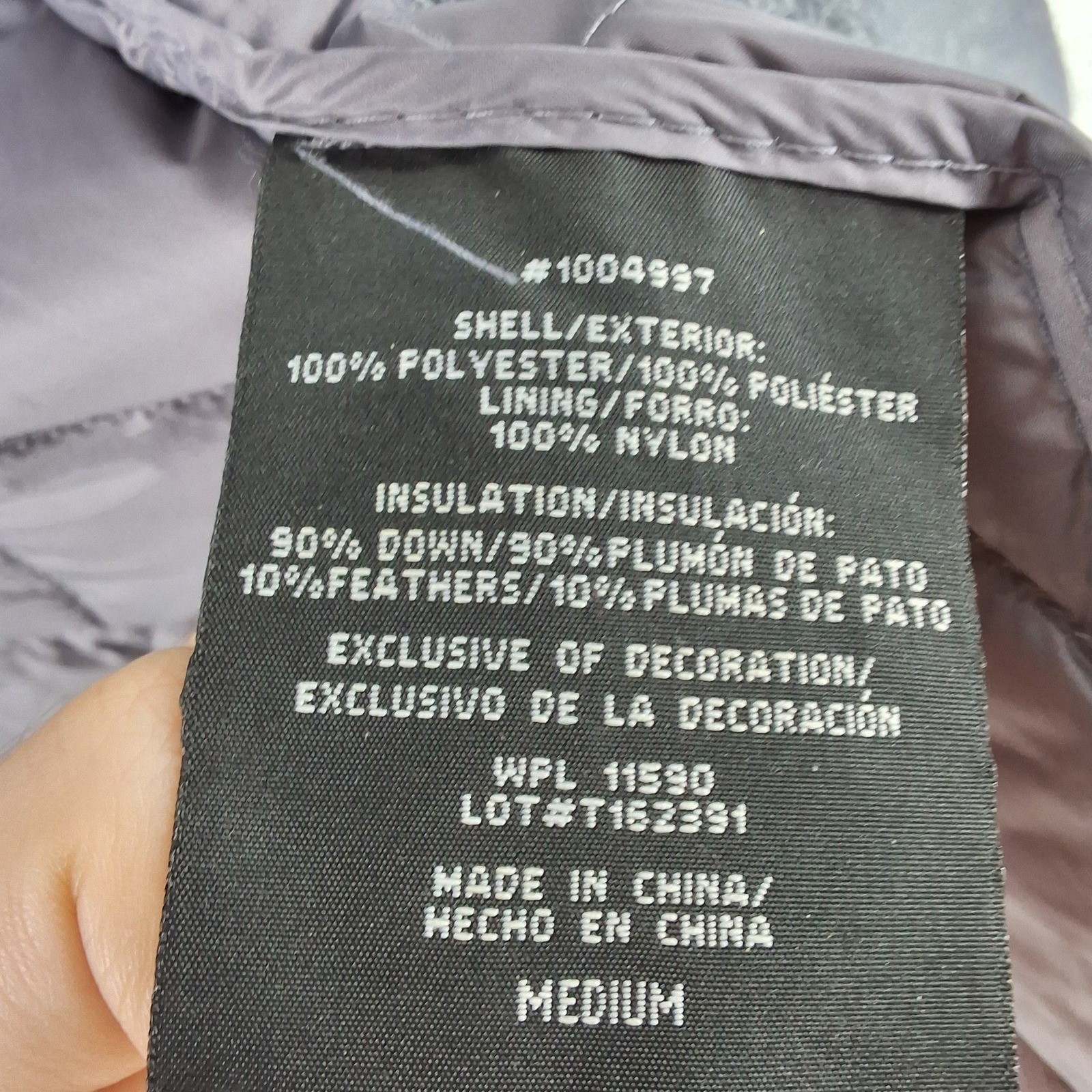 32 Degrees Heat Women Grey Quilted Down Puffer Jacket Space Dye Medium - View 4