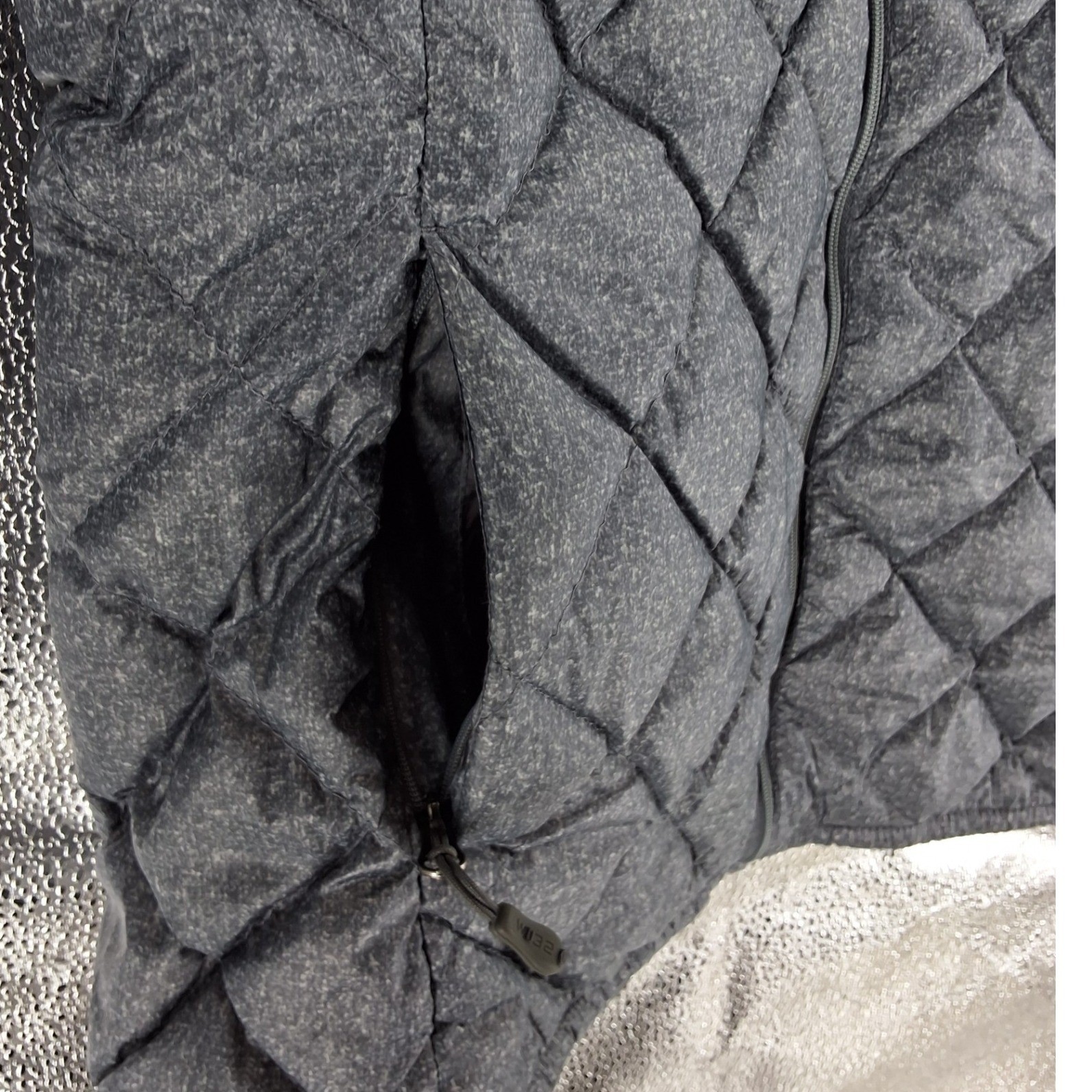 32 Degrees Heat Women Grey Quilted Down Puffer Jacket Space Dye Medium - View 6