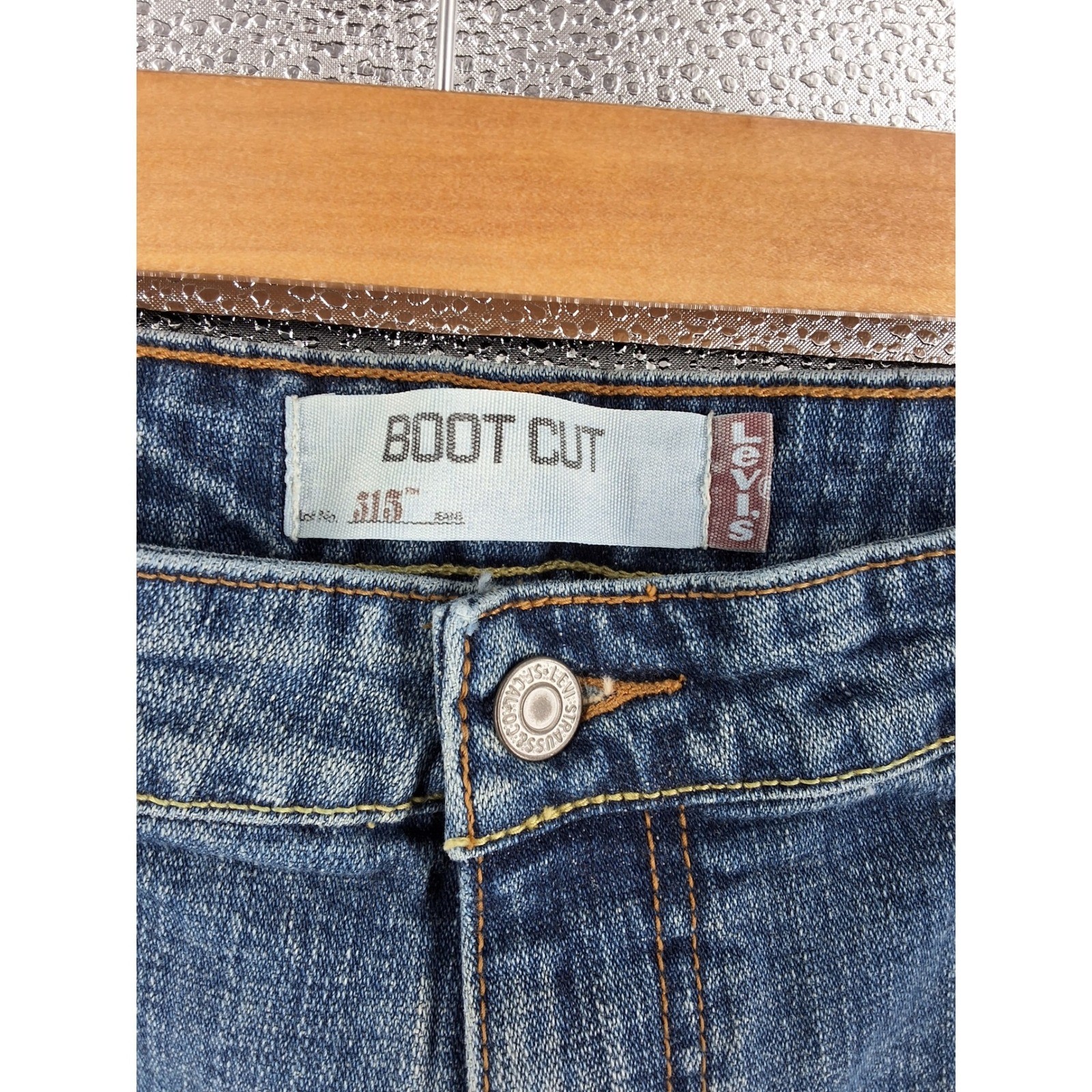 Levi's 515 Bootcut Jeans Women's Size 20M Medium Wash Stretch Denim Mid Rise - View 3