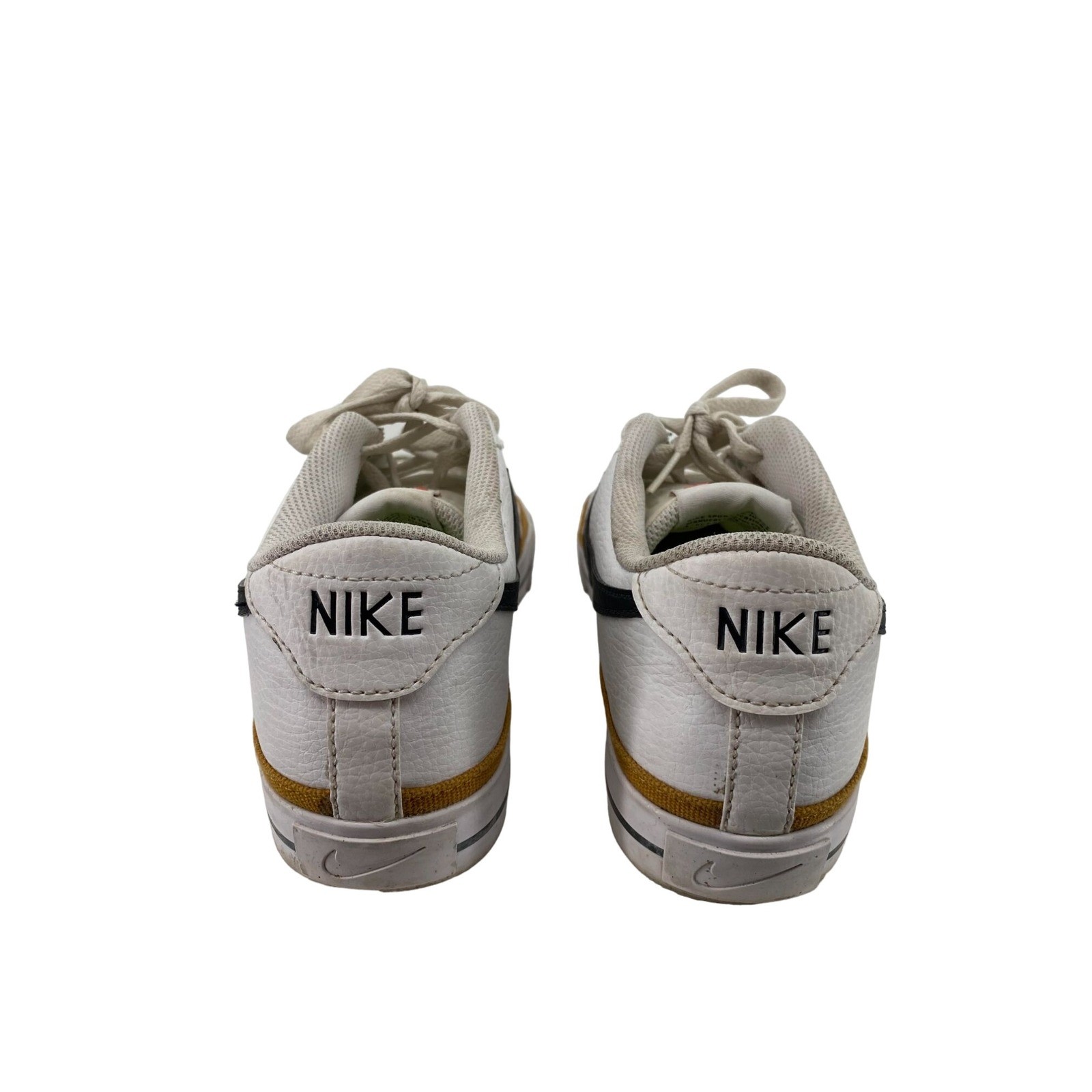 Nike Court Legacy Men's White Gold Sneakers DH3162-101 Size 9 - View 6