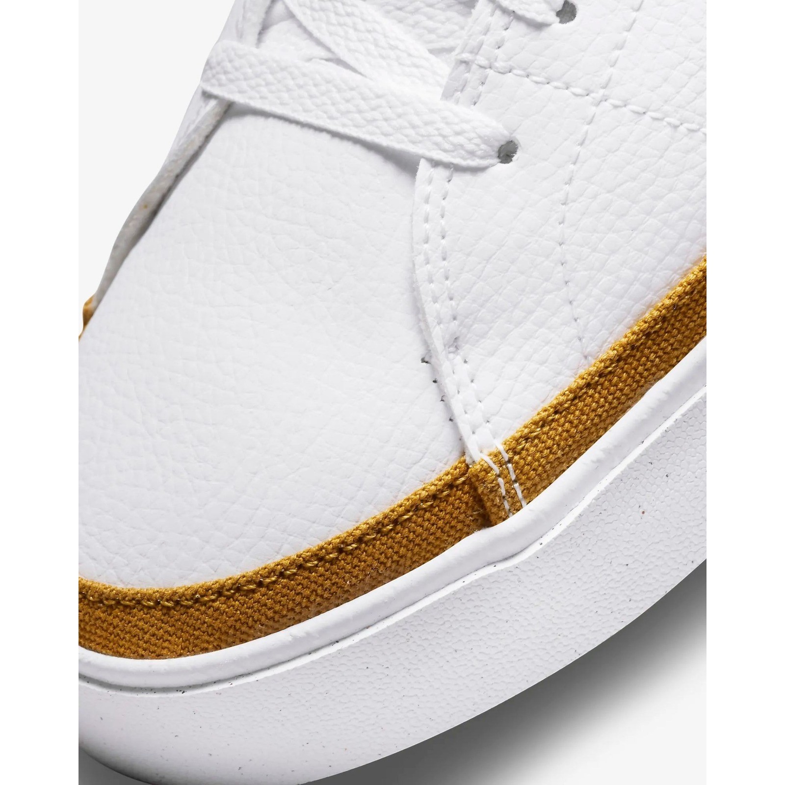 Nike Court Legacy Men's White Gold Sneakers DH3162-101 Size 9 - View 8