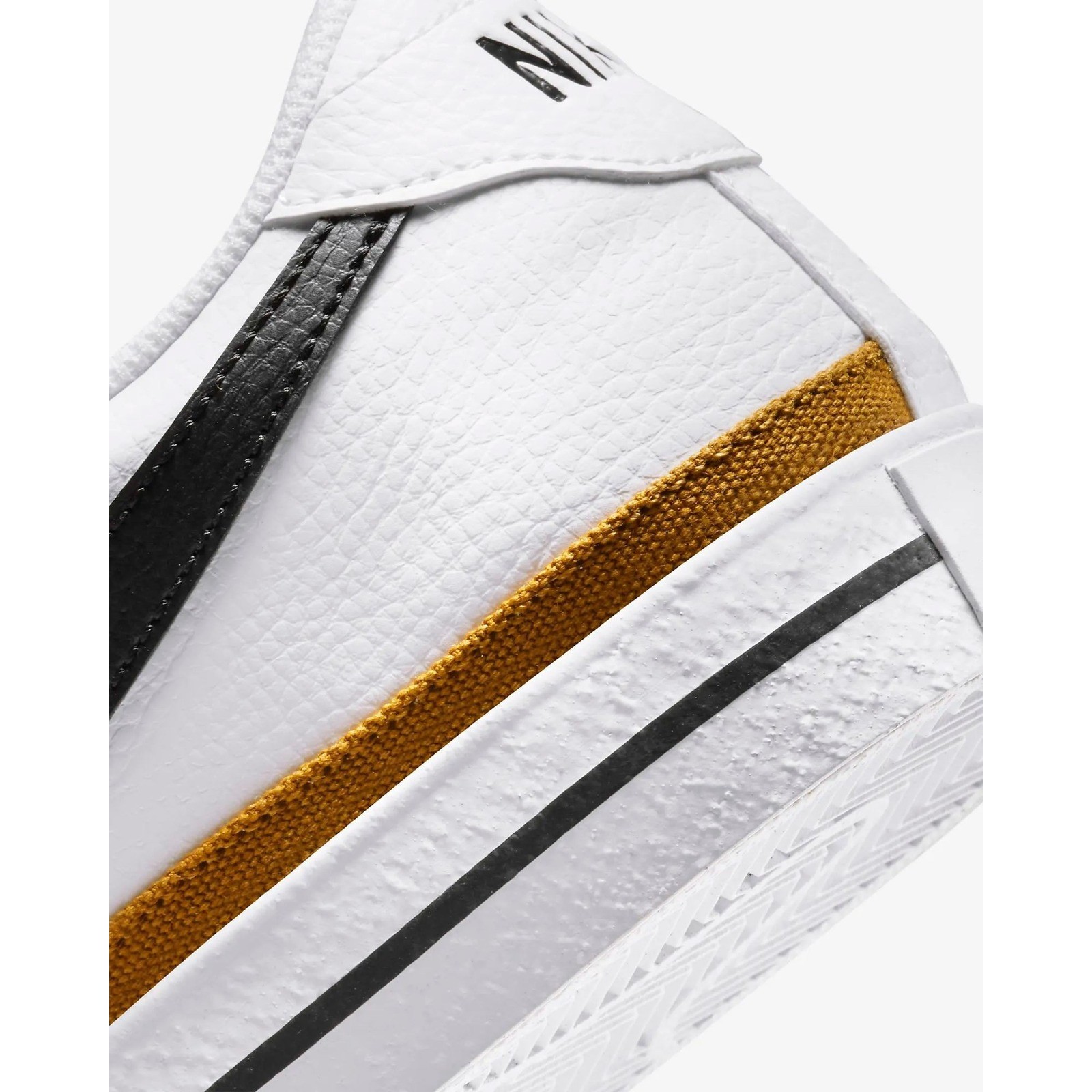 Nike Court Legacy Men's White Gold Sneakers DH3162-101 Size 9 - View 10
