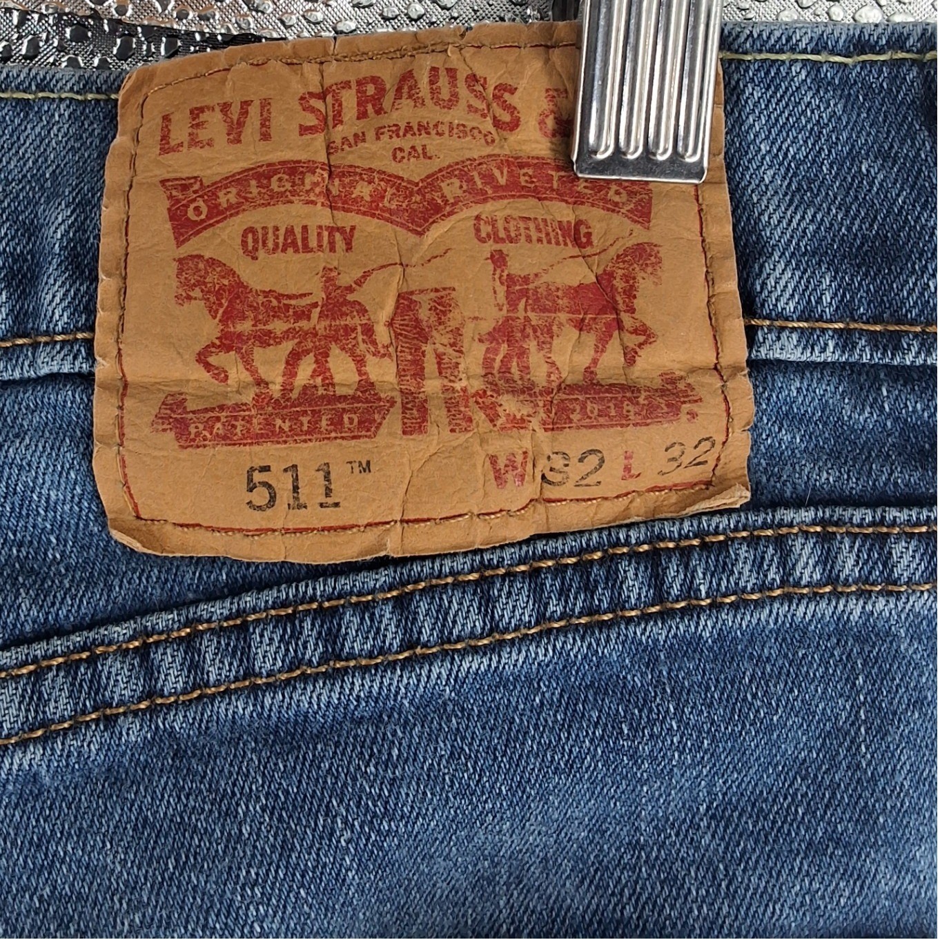 Levi's 511 Slim Fit Jeans Men's 32x32 Medium Wash Denim Pants - View 4
