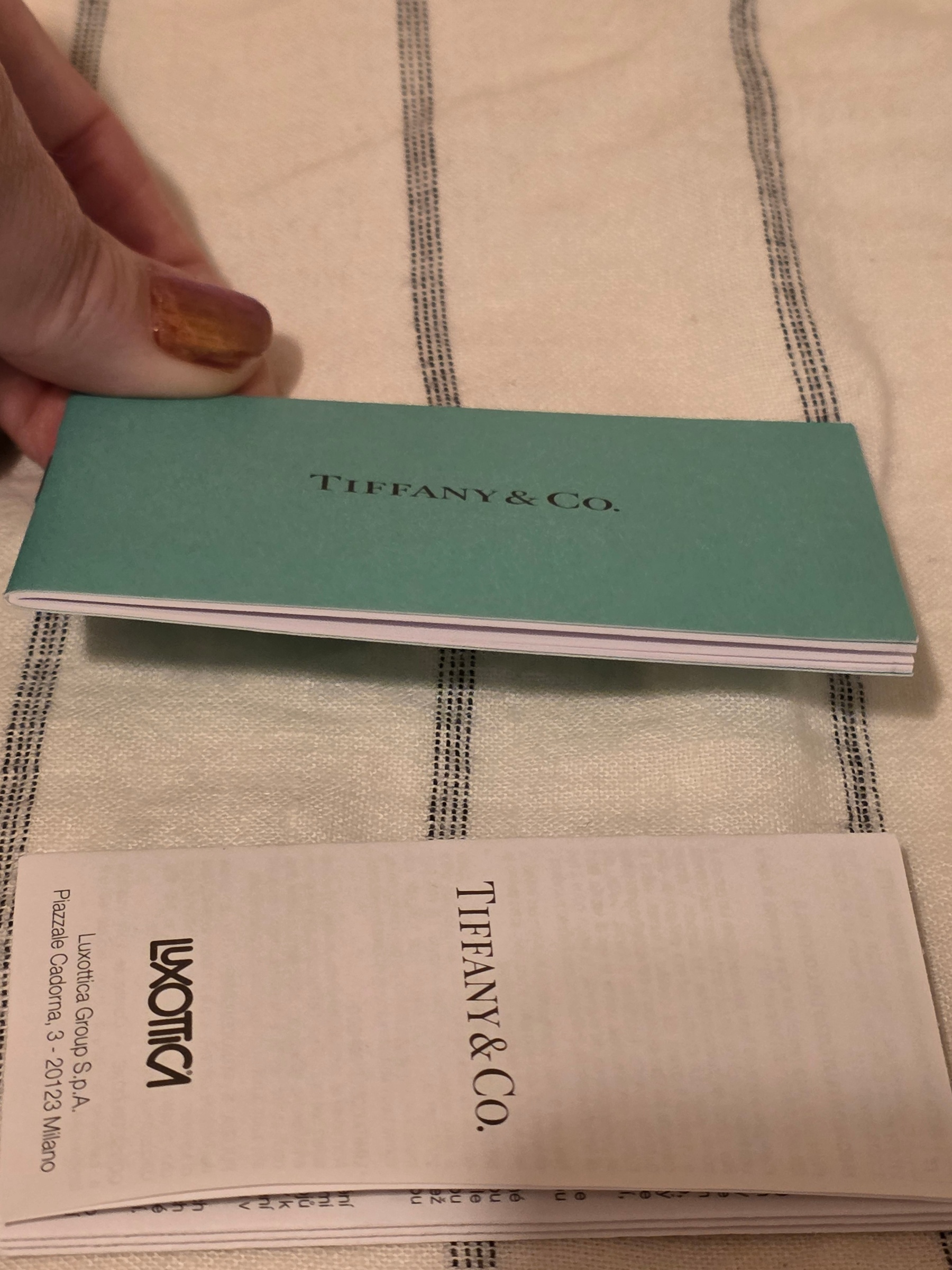 Tiffany & Co. Eyewear Box with Guarantee Card and Booklet Robin Egg Blue - View 9