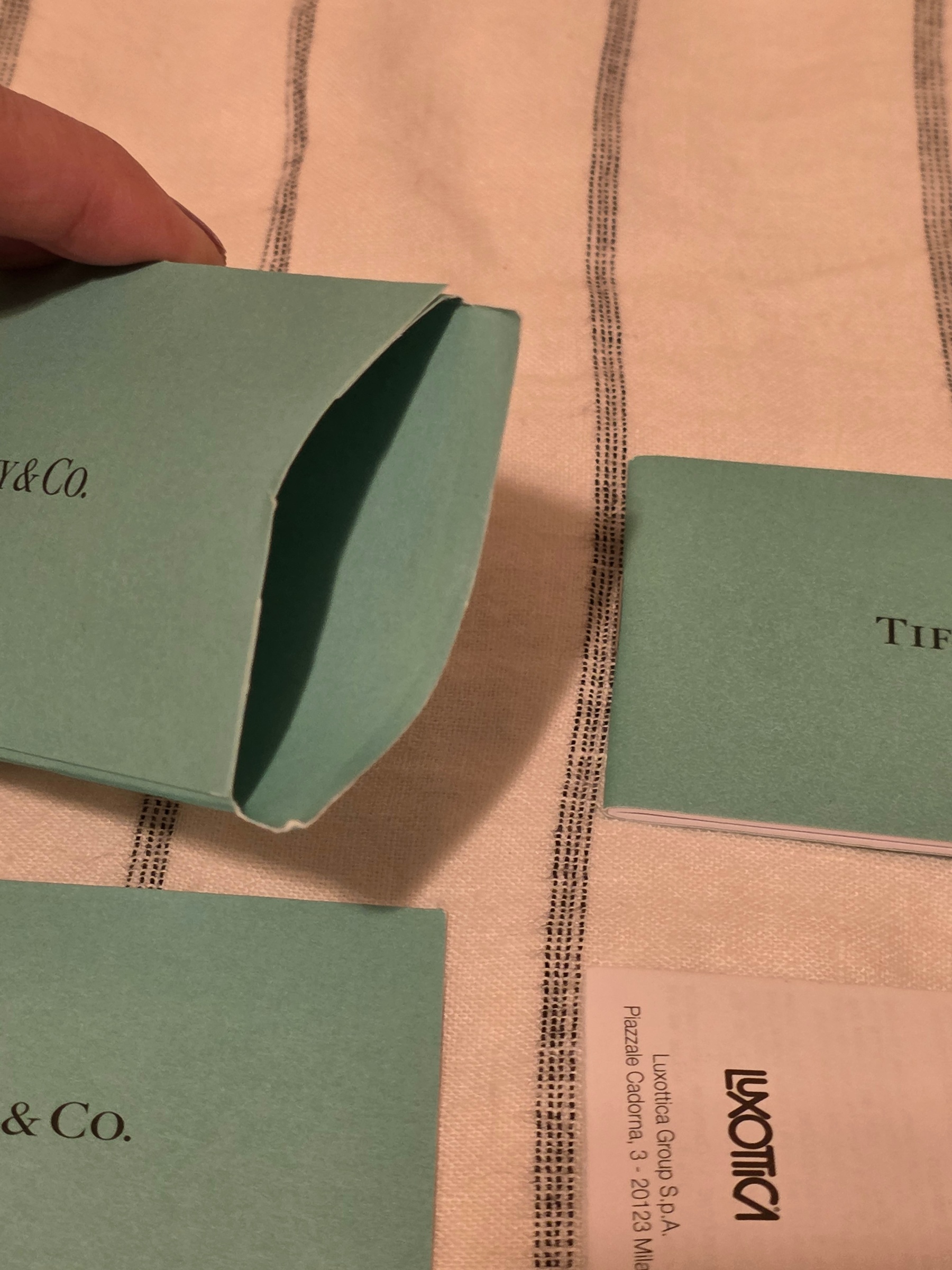 Tiffany & Co. Eyewear Box with Guarantee Card and Booklet Robin Egg Blue - View 10
