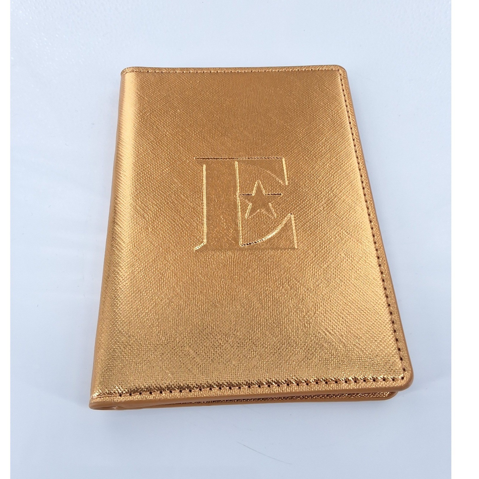 Elton John Gold Metallic Passport Holder and Luggage Tag Travel Gift Set Boxed - View 3