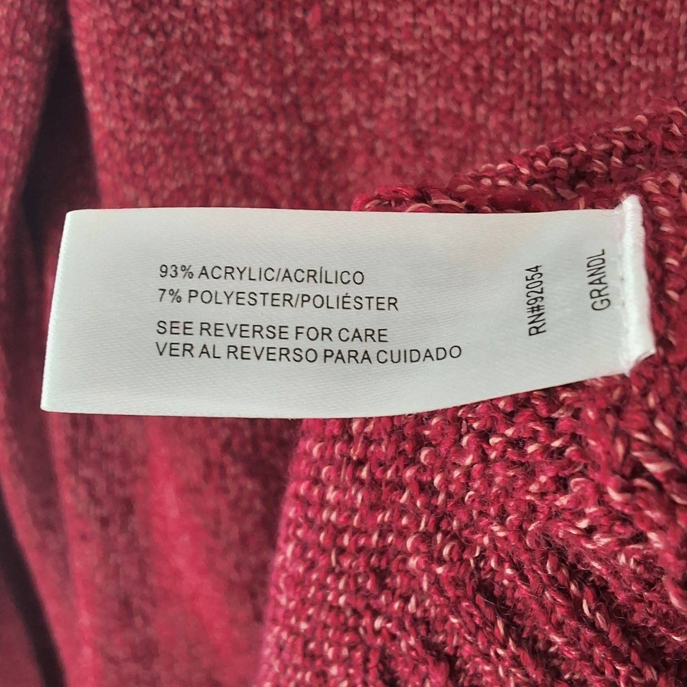 By Design Burgundy Marl Shimmer Knit Sweater Metallic Shoulder Button Scoop M - View 4