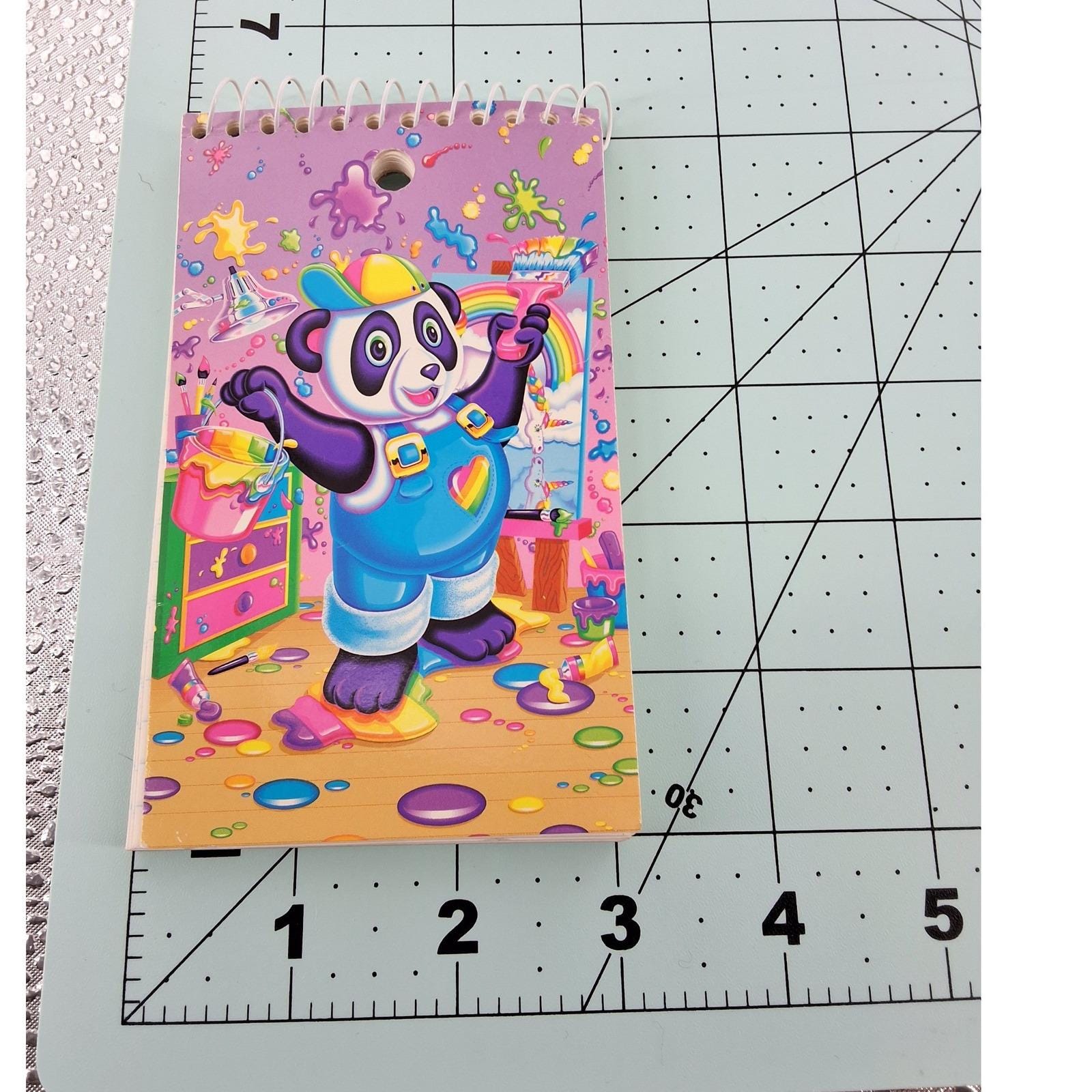 Vintage Lisa Frank Painter Panda Memo Book 3x5 Spiral Notebook 60 Sheets 90s - View 4
