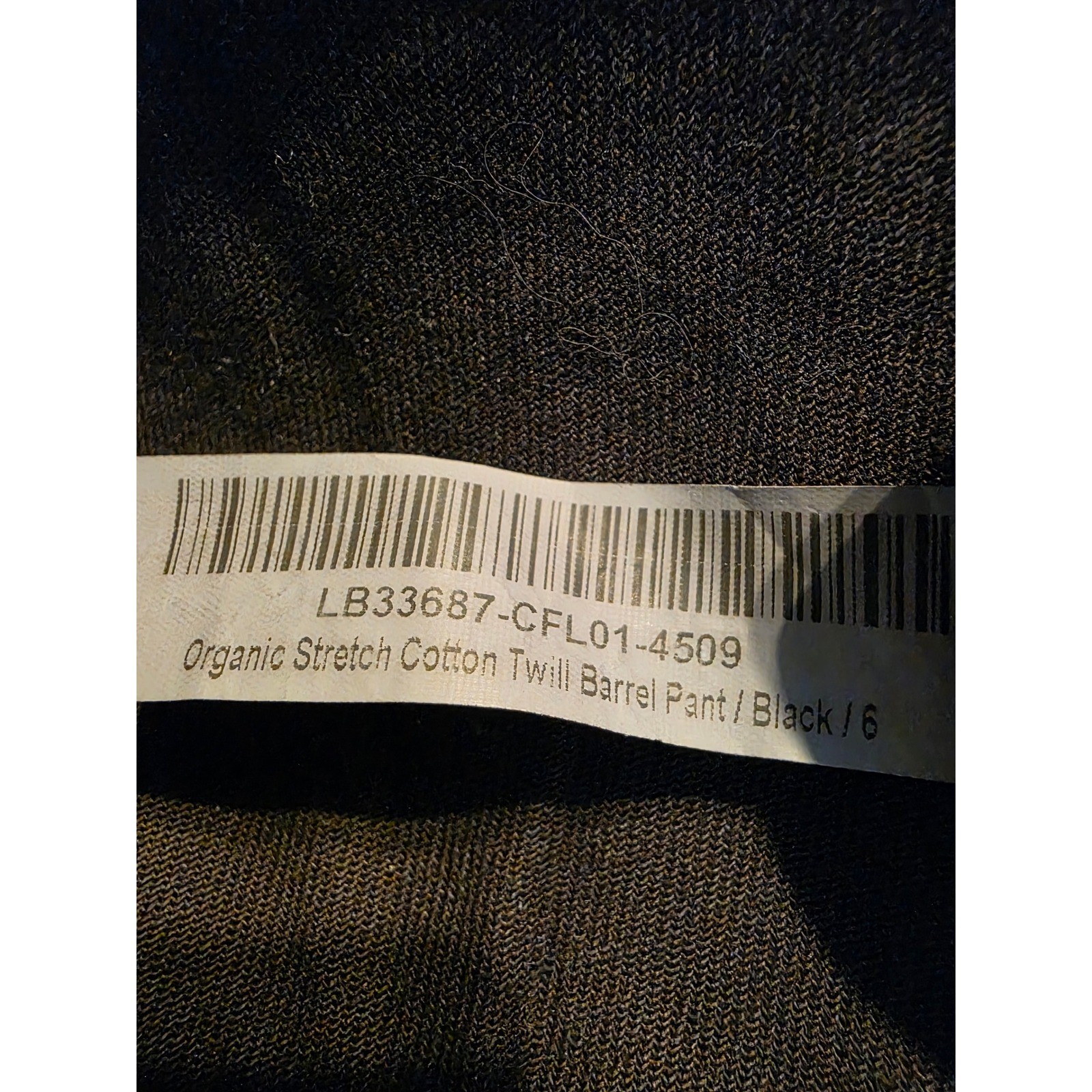 Quince Organic Stretch Cotton Twill Barrel Pant Black 27 Inseam Size 6 - View 5