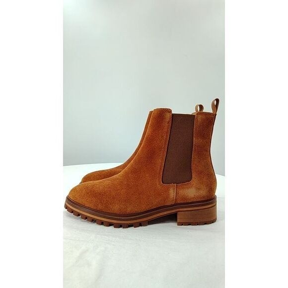 Quince Women's Suede Chelsea Boots Cinnamon Brown Size 9 - View 5