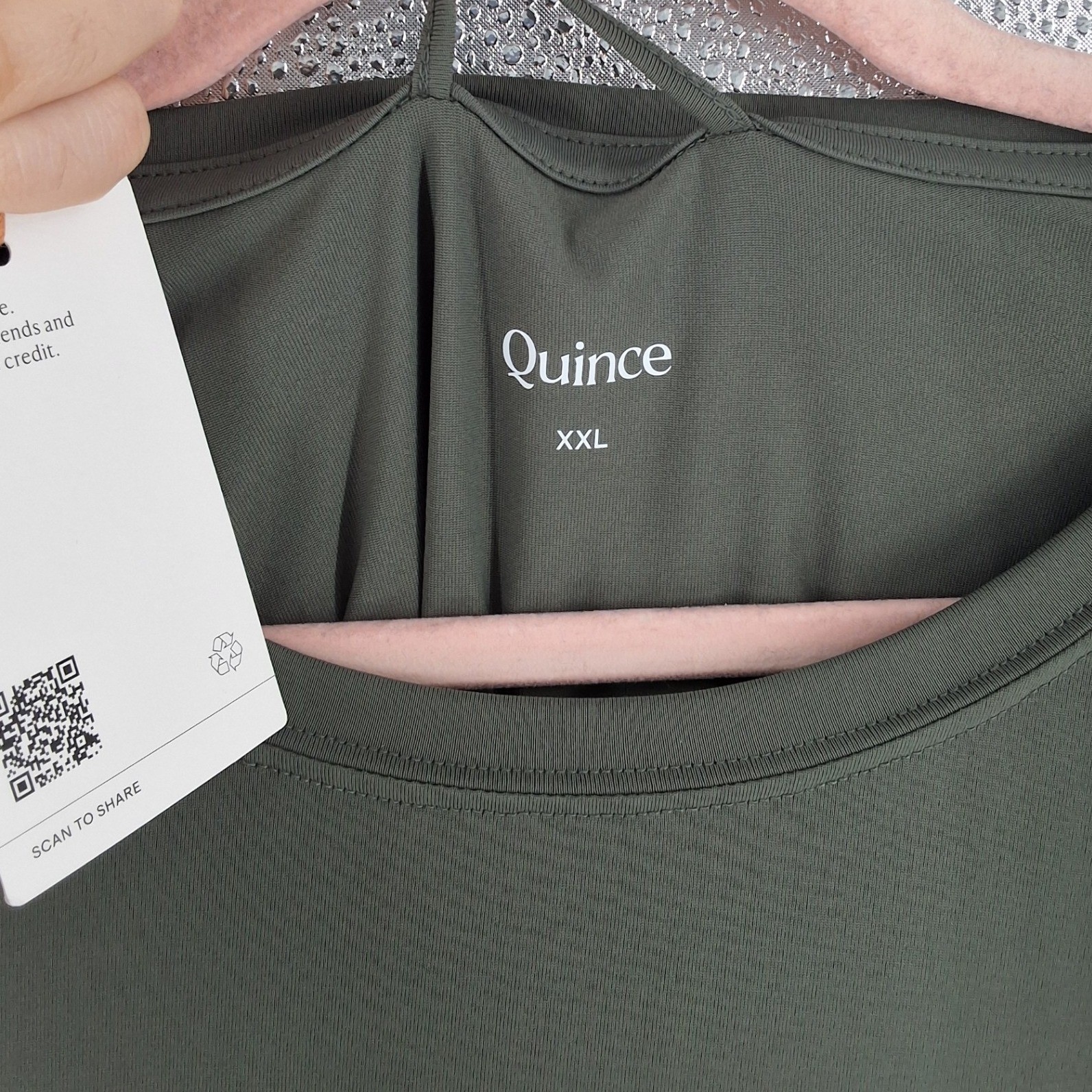 Quince Ultra-Soft Tencel Modal Long Sleeve Tee Heritage Olive Green XXL NWT