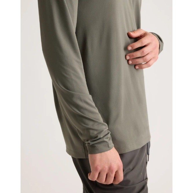 Quince Ultra-Soft Tencel Modal Long Sleeve Tee Heritage Olive Green XXL NWT - View 8