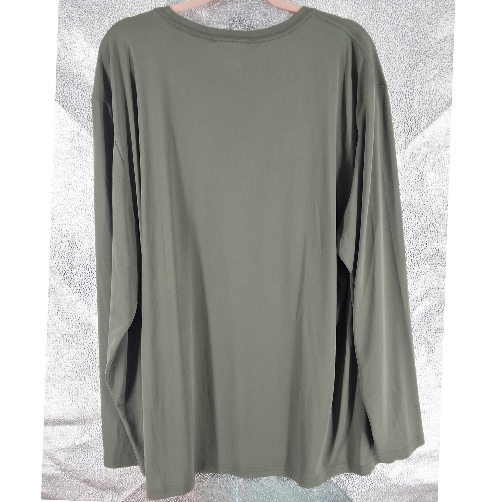 Quince Ultra-Soft Tencel Modal Long Sleeve Tee Heritage Olive Green XXL NWT - View 9