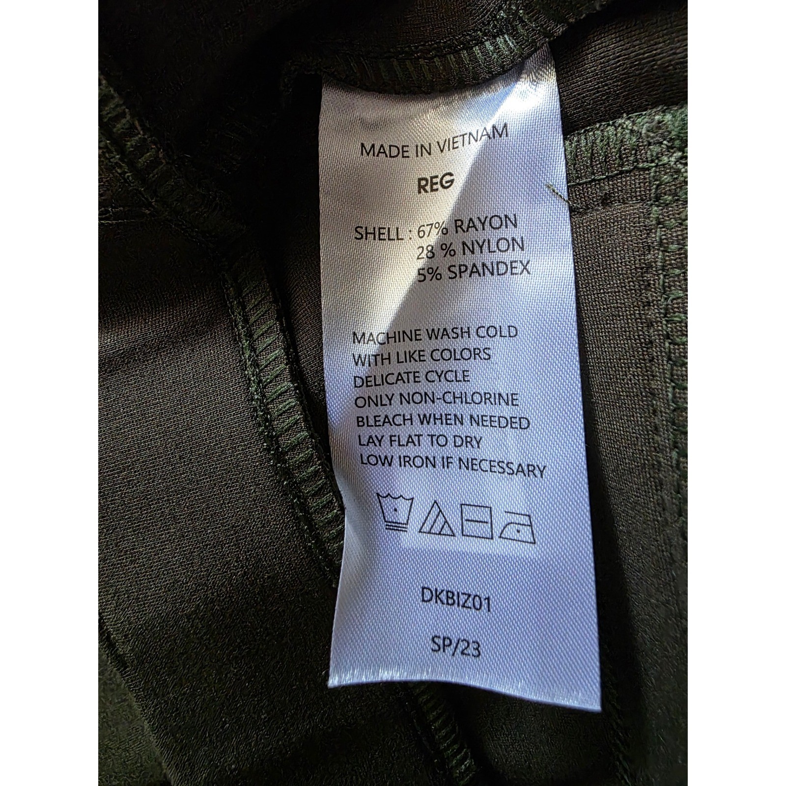 Quince Ultra-Stretch Ponte Straight Leg Pant Olive Medium NWT - View 6