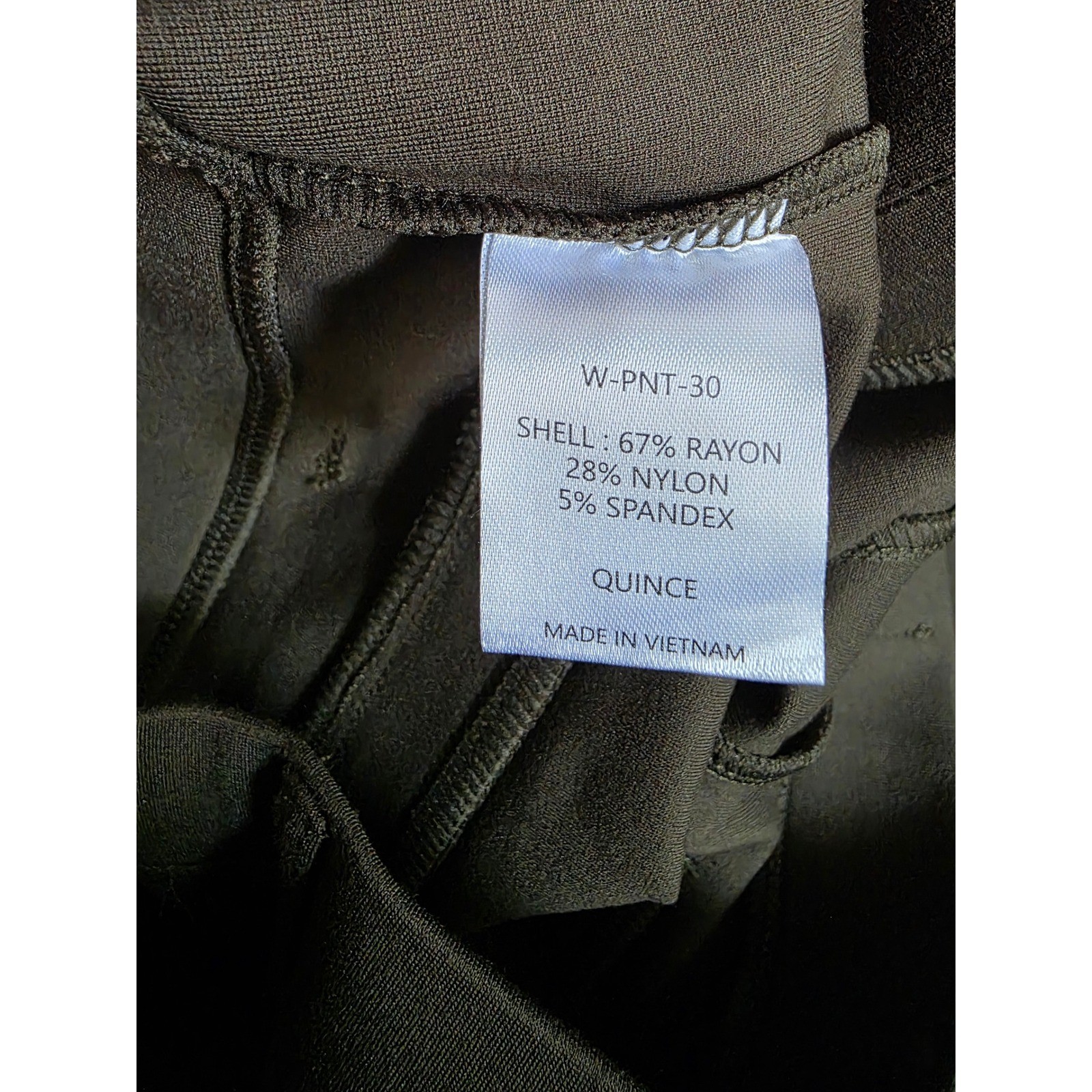 Quince Ultra-Stretch Ponte Bootcut Pants | Olive Green | Size S - View 4