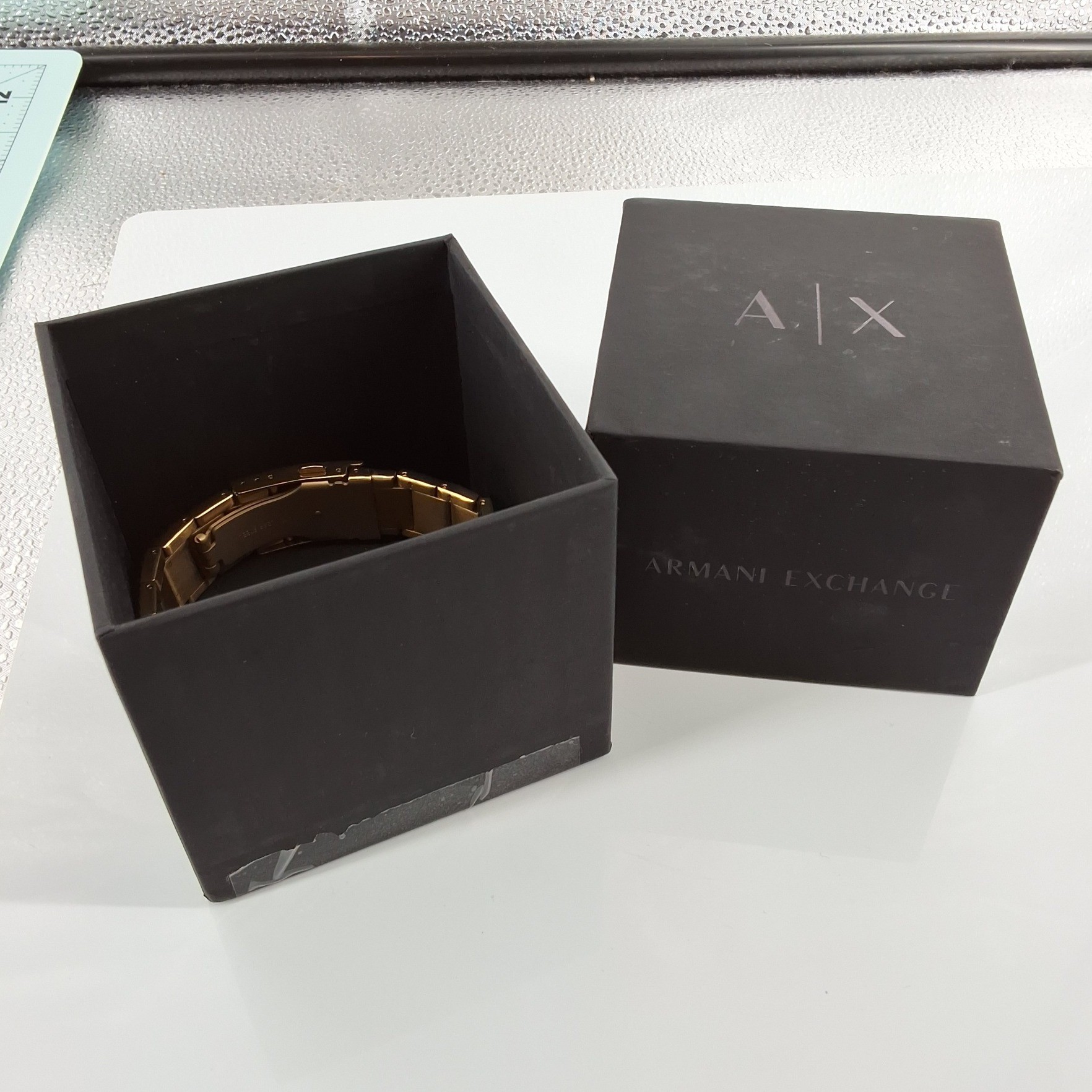 Armani Exchange Men's AX2602 Drexler Gold Watch Untested For Parts Box - View 10
