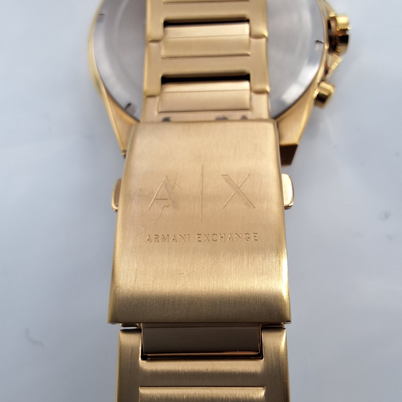 Armani Exchange Men's AX2602 Drexler Gold Watch Untested For Parts Box