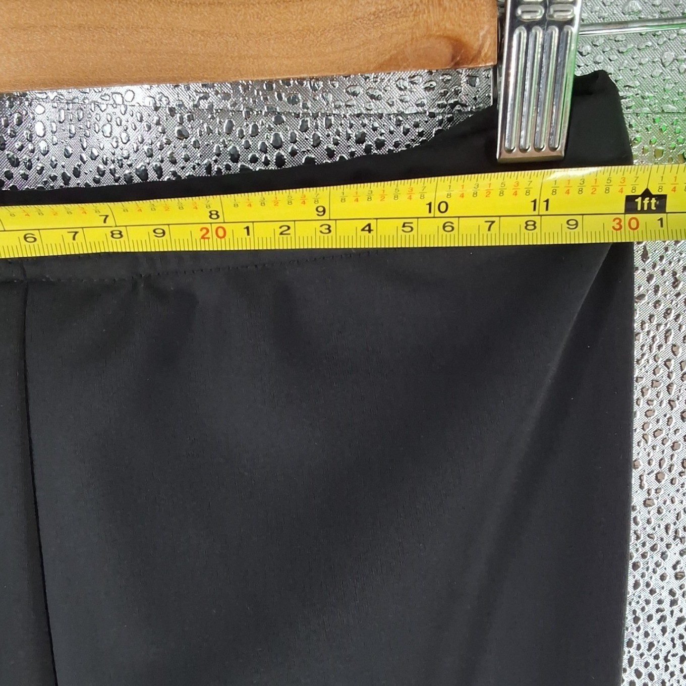 Connected Apparel Black Wide Leg Pants Small Elastic Waist Matte Jersey Matte - View 6