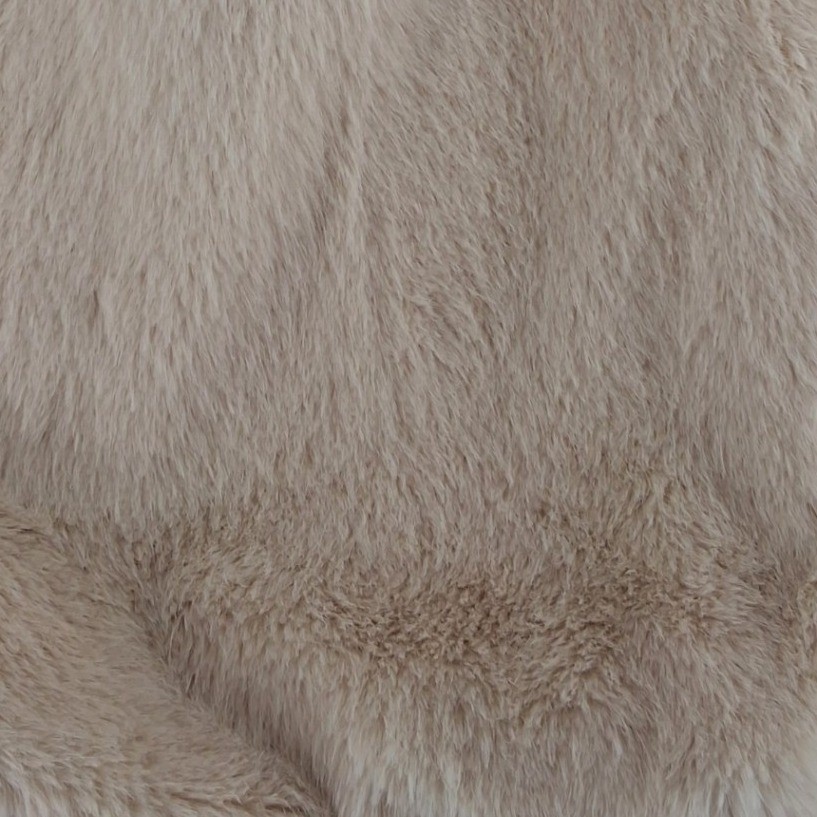 Victoria's Secret NWT White Faux Fur Tote Bag Gold VS Logo - View 8