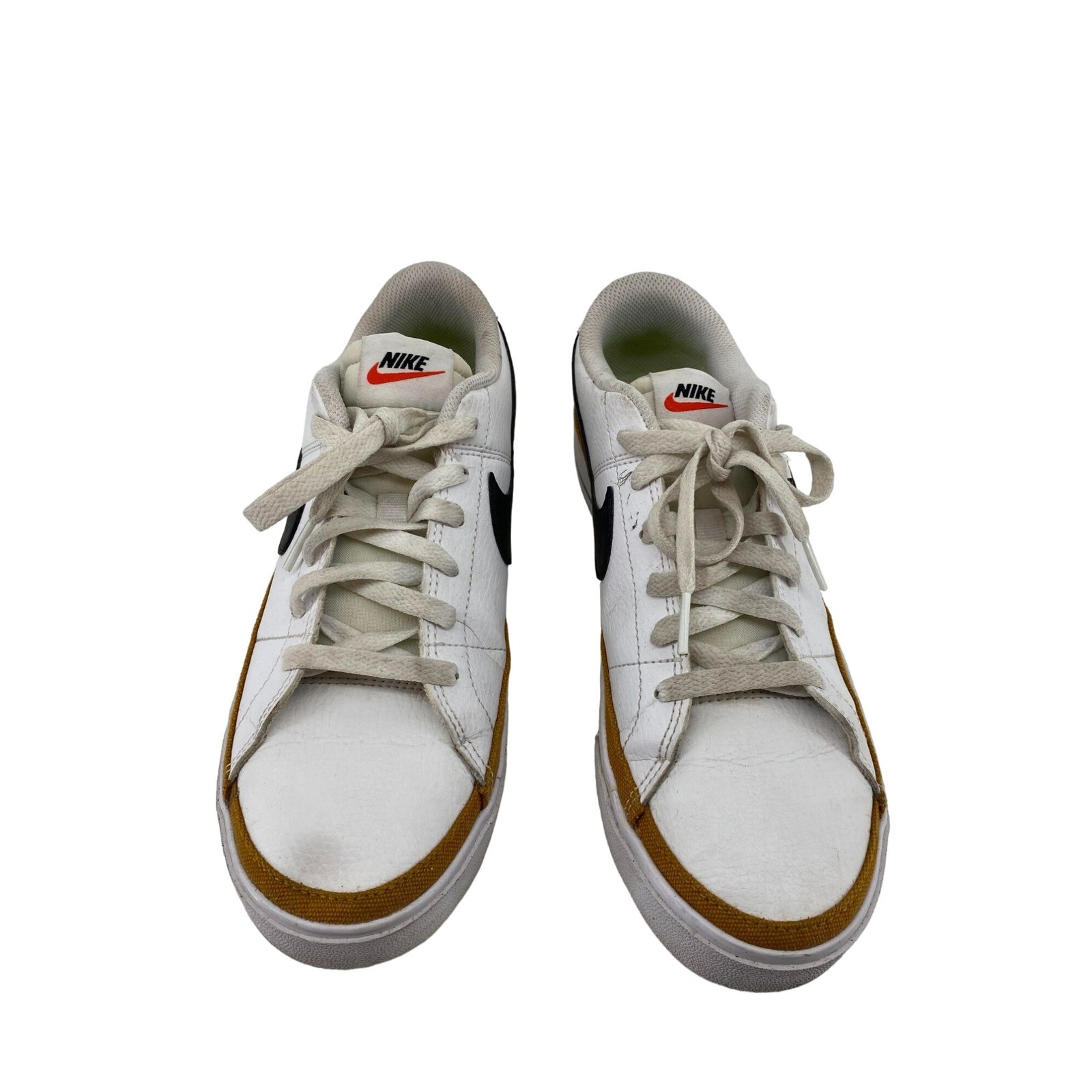 Nike Court Legacy Men's Shoes White Gold Sneakers DH3162-101 Size 9 - View 5