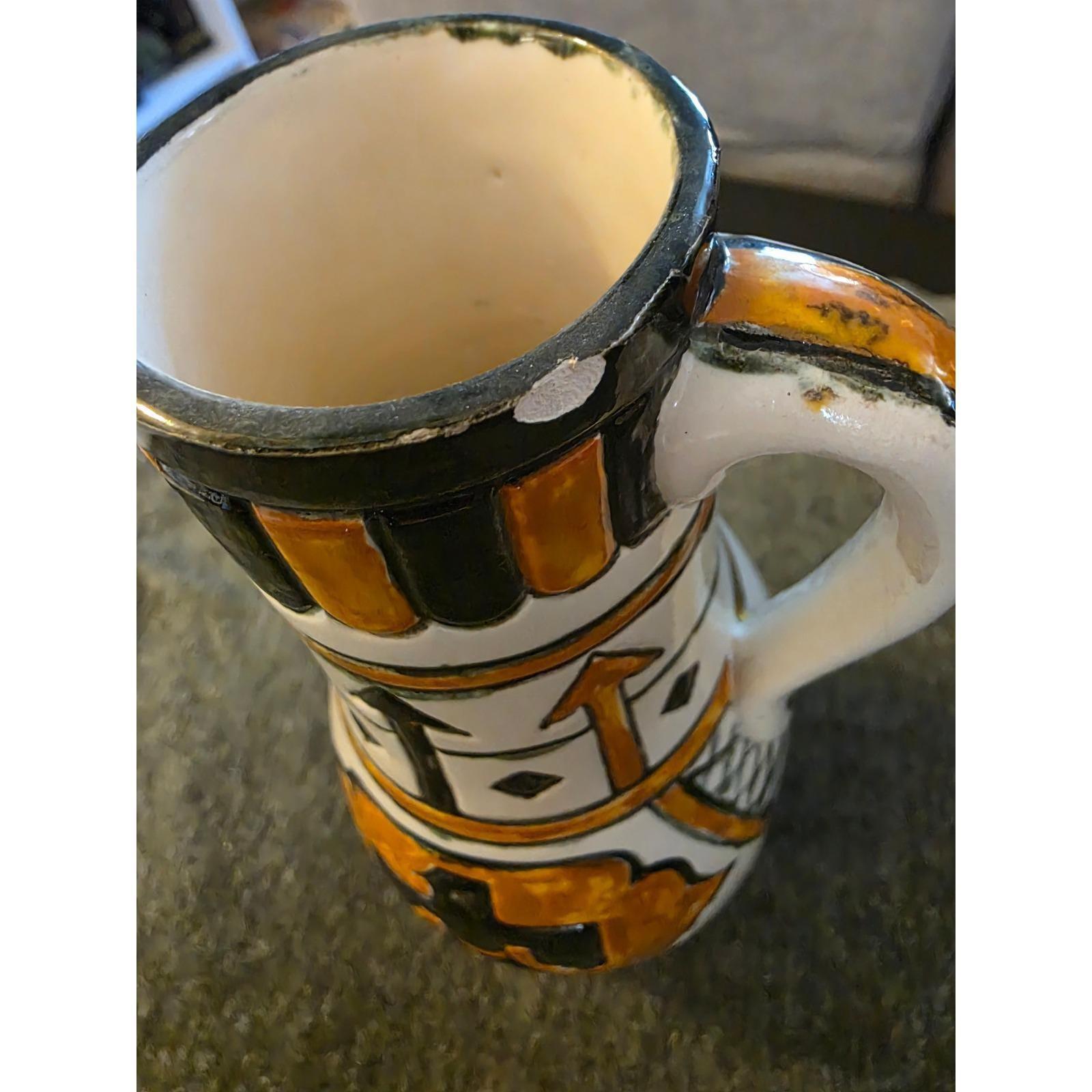 Vintage 1983 O.L. Konrad Studio Pottery Southwestern Thunderbird Vase 8.5" - View 9