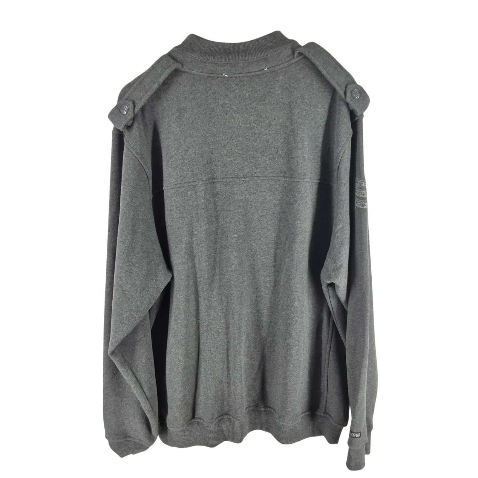 Seventh Letter Will Rise Dynasty Full Zip Sweatshirt Mens 2XL Gray Streetwear - View 5