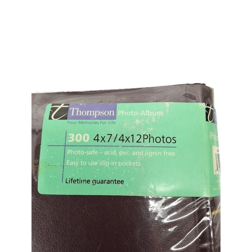 Thompson Brown Photo Album For 300 4"x6" Or 4"x12" Photos Acid-Free Slip-In Pock