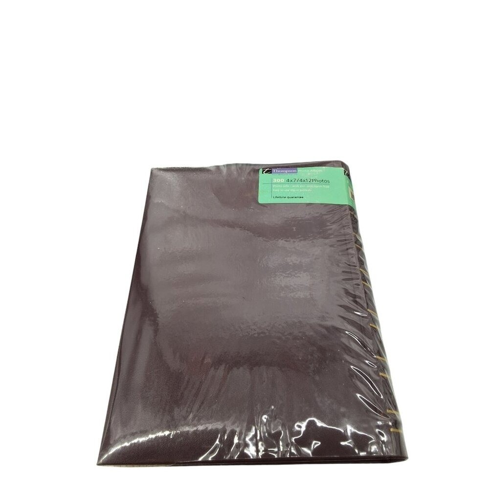 Thompson Brown Photo Album For 300 4"x6" Or 4"x12" Photos Acid-Free Slip-In Pock - View 4