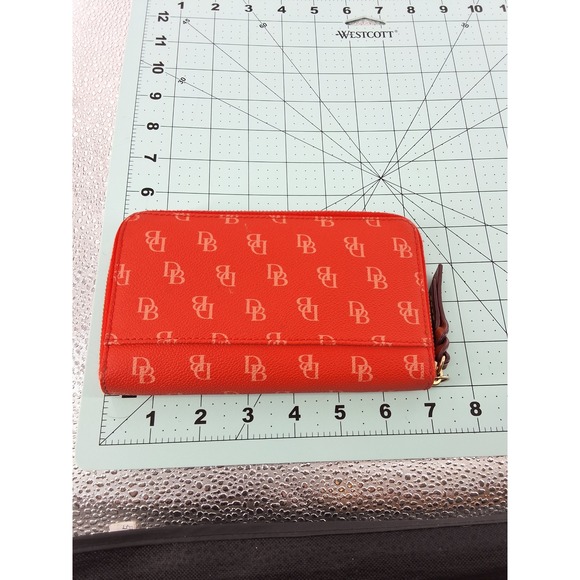 Dooney & Bourke Orange Signature Monogram Crossbody Bag & Wallet Set AS IS - View 11