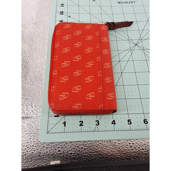 Dooney & Bourke Orange Signature Monogram Crossbody Bag & Wallet Set AS IS - View 12