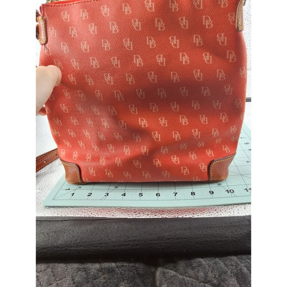 Dooney & Bourke Orange Signature Monogram Crossbody Bag & Wallet Set AS IS - View 13