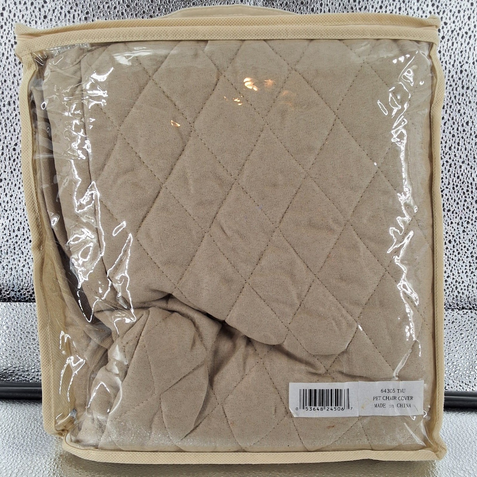 Plow & Hearth Quilted Chair Cover Taupe Furniture Protector Pet Cover 64305 TAU - View 4
