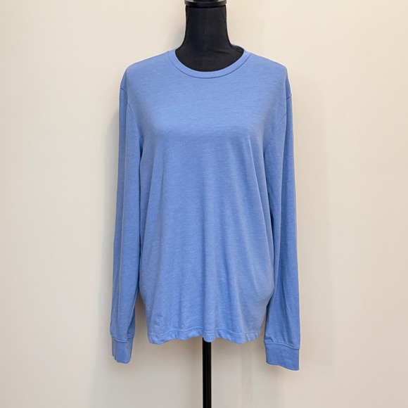 J.Crew Painter Slub Cotton Boatneck Tee White Long Sleeve Top L - View 21