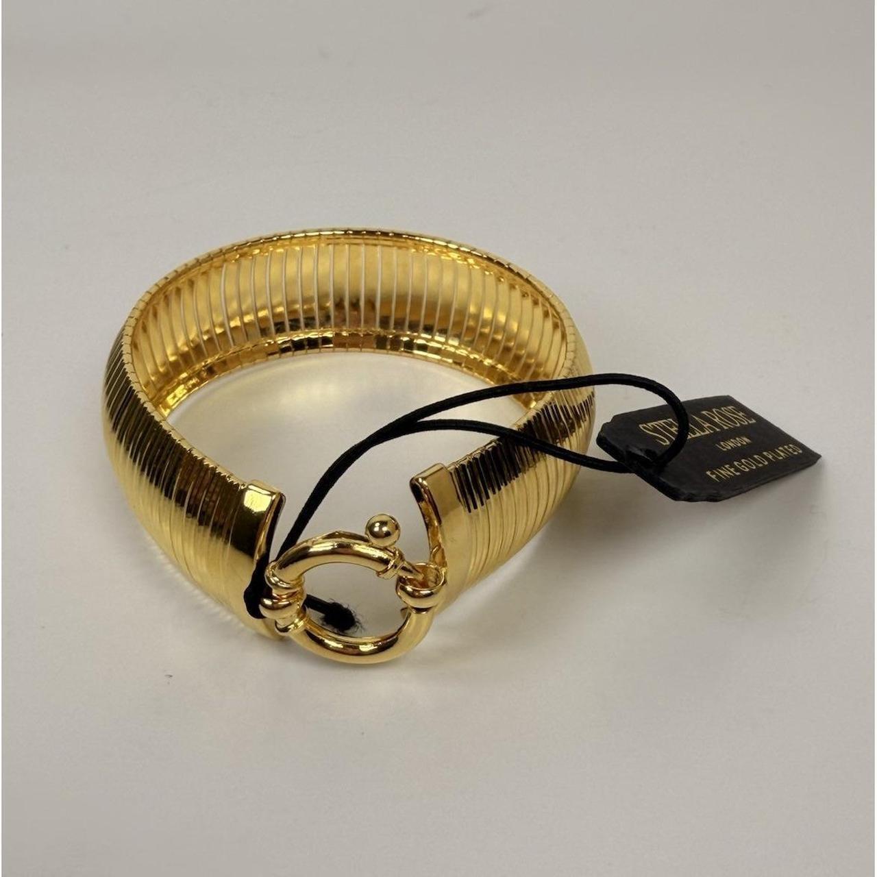 18k Over Silver 0.16 Ct. Tw. Diamond Bangle Bracelet In Gold OS - View 14