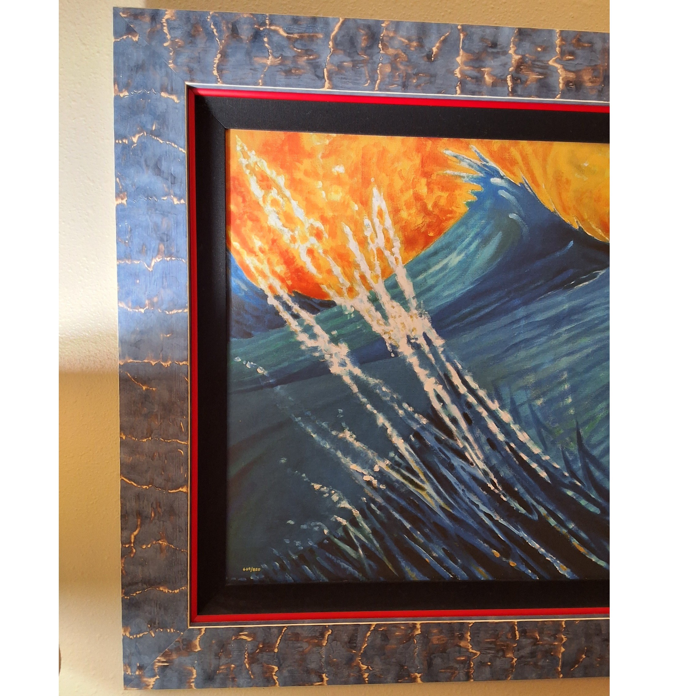Dr Seuss Firebird Limited Edition Canvas Print Tigerwood Frame RARE COA 669/850 - View 12