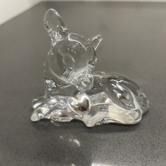 Princess House Blown Glass Pear Figurine Paperweight 3 Inch Clear Fruit‎ Decor - View 9