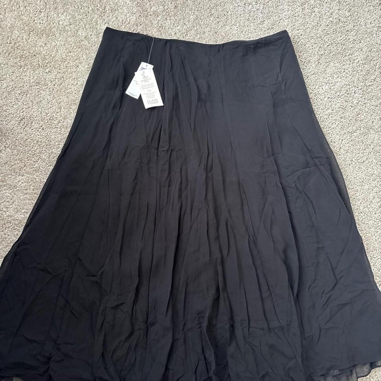 Vintage Marchesa di Gresy I Magnin Black Wool Pencil Skirt Made in Italy Sz 18 - View 10