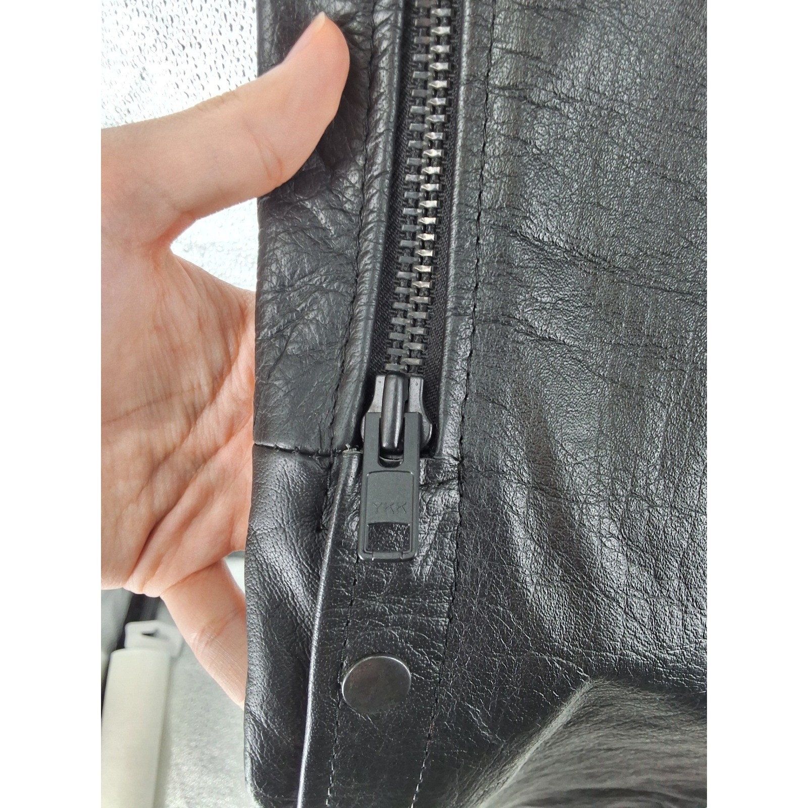 Unik 770 Mens Leather Motorcycle Overpants Full Zip Biker Pants 32x34 - View 3