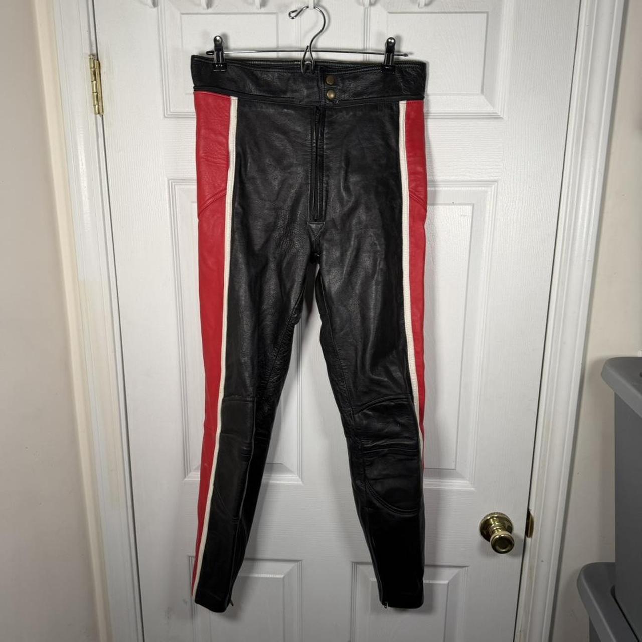 Unik 770 Mens Leather Motorcycle Overpants Full Zip Biker Pants 32x34 - View 9