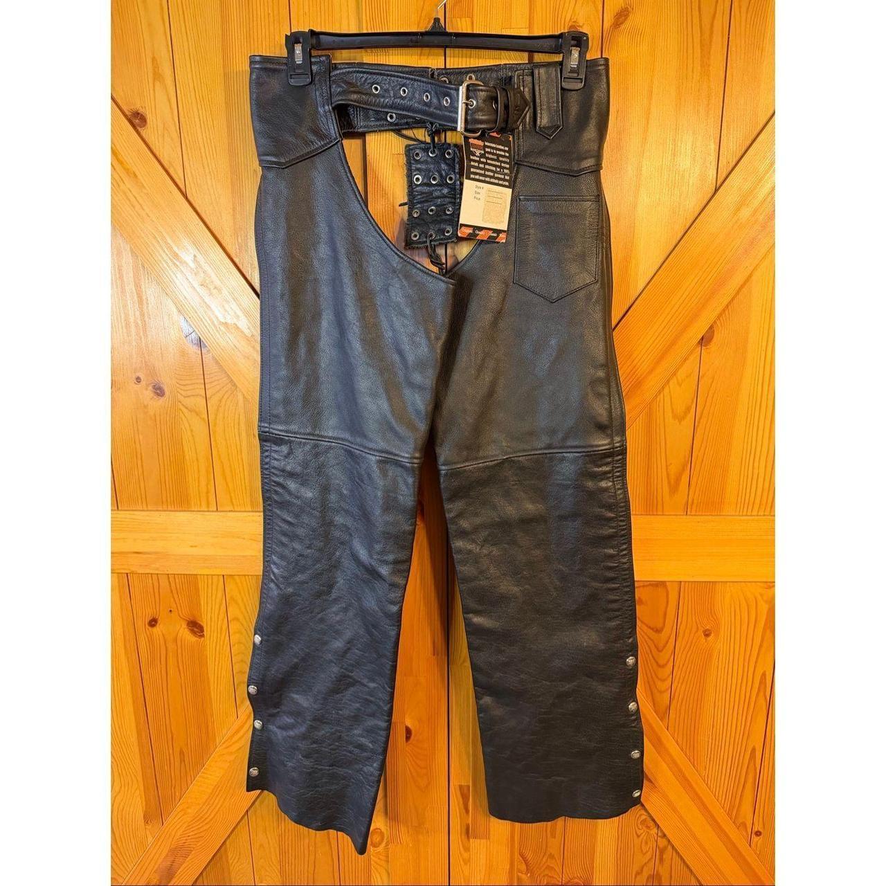 Unik 770 Mens Leather Motorcycle Overpants Full Zip Biker Pants 32x34 - View 10